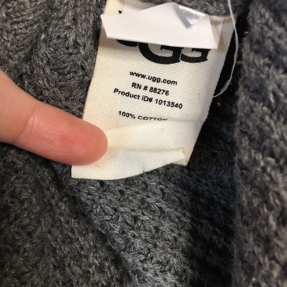 UGG Gray Selby Short Sleeve Cowl Neck Sweater - Picture 7 of 10